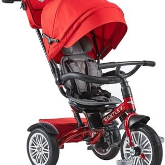 Triciclo Evolutivo BENTLEY DRAGON RED con Asiento Giratorio y Capota, Incluye Bolso - QPLAYBN1R